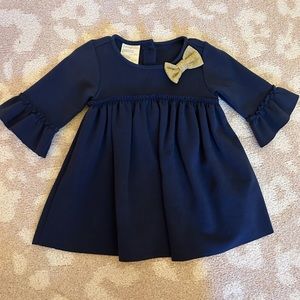 ✨5/$25✨Navy Pleated Dress with Bow